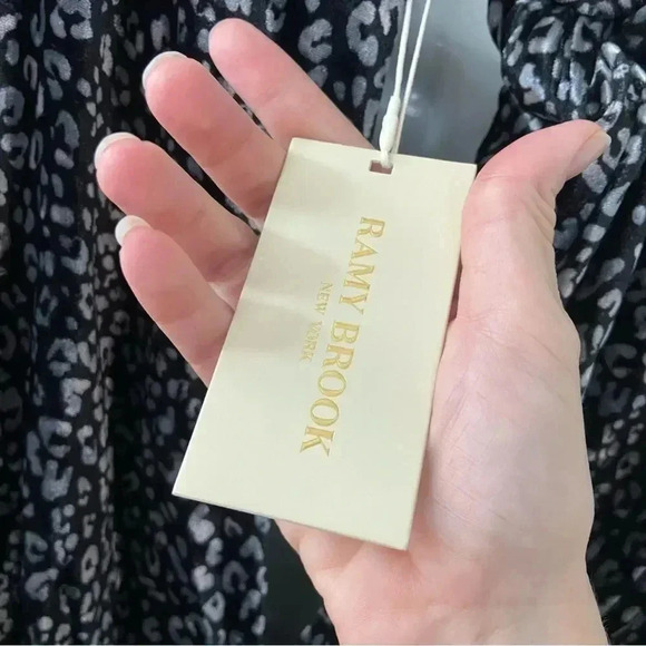 NWT Ramy Brook Lennon Velvet Leopard Print Dress size 2 - Picture 10 of 15